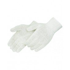 Natural White Cotton/Polyester Knit Gloves, K4517Q