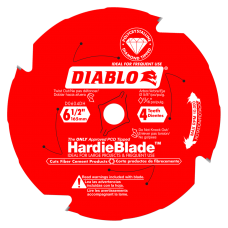 6 1/2 Inch x 4 Tooth Fiber Cement Saw Blade, D0604DH