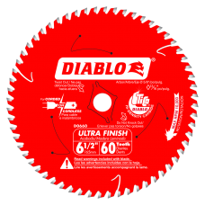 6 1/2 Inch x 60 Tooth Ultra Finish Saw Blades, D0660A