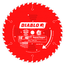 10 Inch x 40 Tooth General Purpose Saw Blades, D1040X