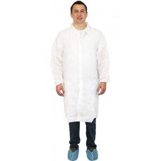 Disposable White Lab Coats, DLWH-NP